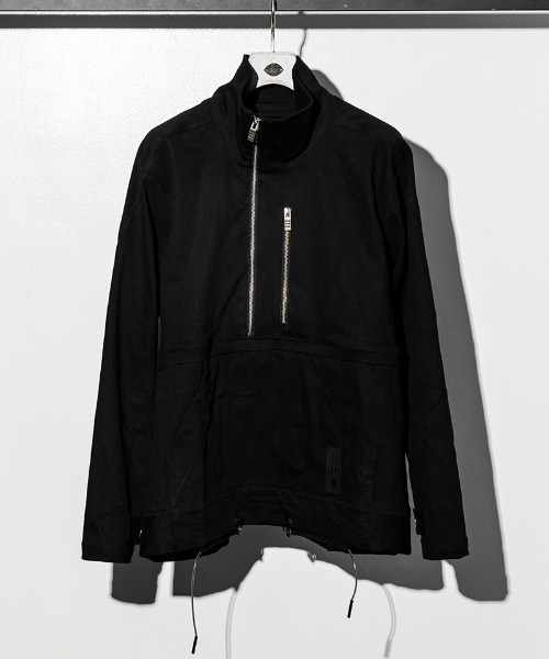 C DIEM（カルペディエム）の「mj8221-DENIM STAND PULL ブルゾン（デニムジャケット・メンズ・ブラック/インディゴブルー・S/M/L）」の2枚目の写真