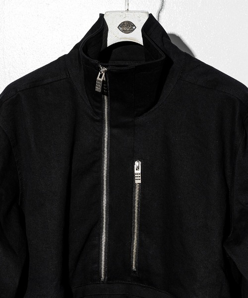 C DIEM（カルペディエム）の「mj8221-DENIM STAND PULL ブルゾン（デニムジャケット・メンズ・ブラック/インディゴブルー・S/M/L）」の19枚目の写真