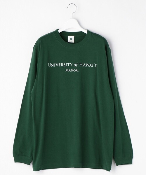 FREAK'S STORE（フリークスストア）の「HAWAII LONG SLEEVE TEE/ハワイロングスリーブTシャツ(プリントロンＴ)（Tシャツ/カットソー・レディース・ホワイト/オリーブ/グリーン/ブルーグリーン/オフホワイト/ナチュラル・ﾌﾘ-）」の6枚目の写真