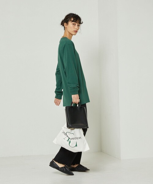 FREAK'S STORE（フリークスストア）の「HAWAII LONG SLEEVE TEE/ハワイロングスリーブTシャツ(プリントロンＴ)（Tシャツ/カットソー・レディース・ホワイト/オリーブ/グリーン/ブルーグリーン/オフホワイト/ナチュラル・ﾌﾘ-）」の21枚目の写真