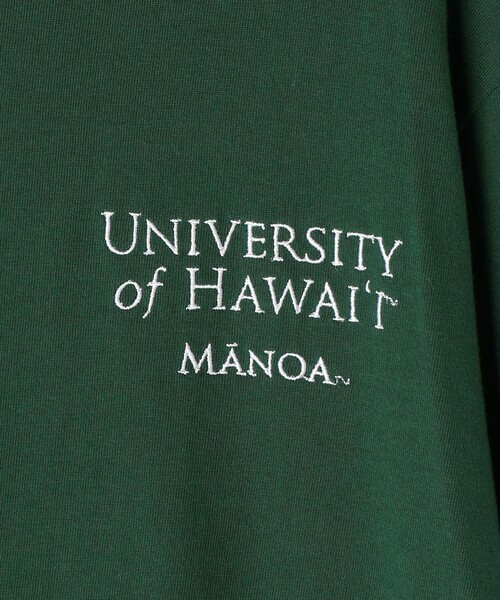 FREAK'S STORE（フリークスストア）の「HAWAII LONG SLEEVE TEE/ハワイロングスリーブTシャツ(プリントロンＴ)（Tシャツ/カットソー・レディース・ホワイト/オリーブ/グリーン/ブルーグリーン/オフホワイト/ナチュラル・ﾌﾘ-）」の9枚目の写真