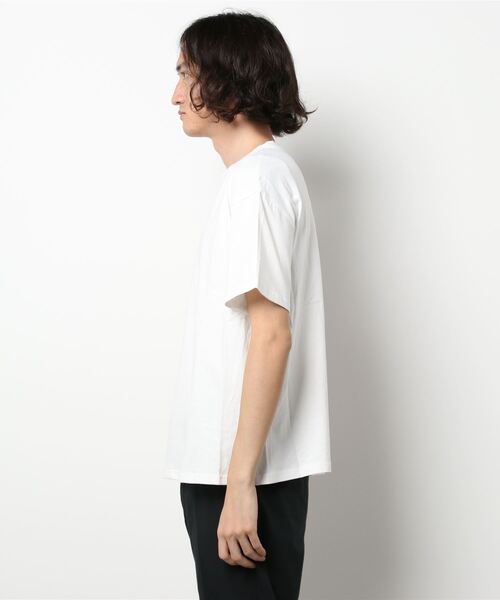 UP START（アップスタート）の「モノトーン切替Tee（Tシャツ/カットソー・メンズ・ホワイト/ブラック・LARGE）」の4枚目の写真