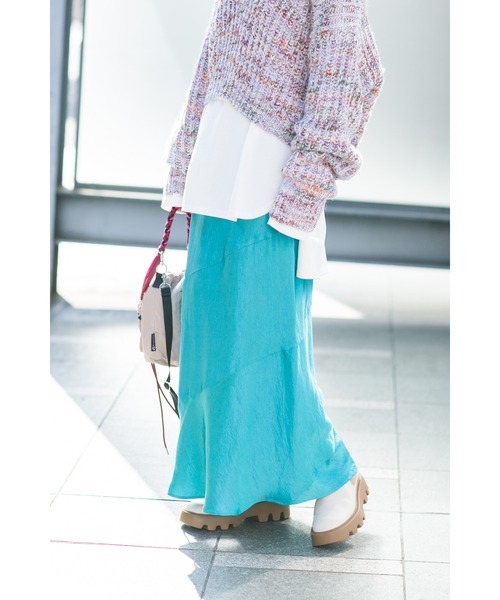 mici（ミチ）の「(mici)エスカルゴスカート（スカート・レディース・ネイビー/ブルー・SMALL/MEDIUM）」の3枚目の写真