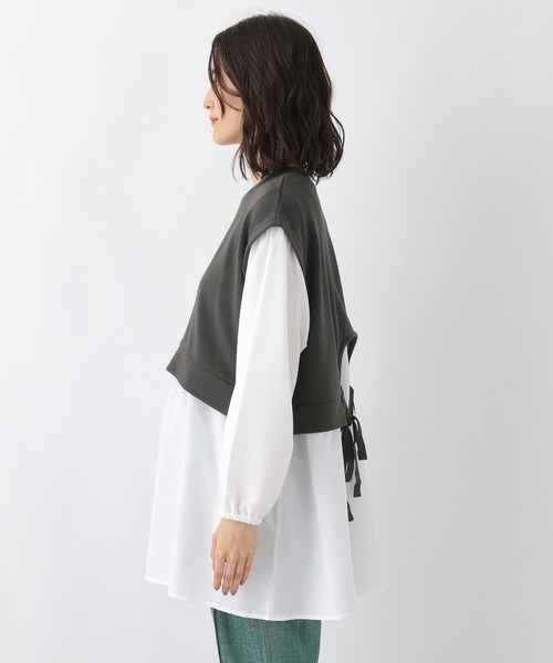 LEPSIM(レプシィム)の「マタニティ/バックシャンレイヤードプルオーバー 215928(マタニティウェア/グッズ・レディース・ブラウン/グレー/ライトグリーン・FREE)」の20枚目の写真