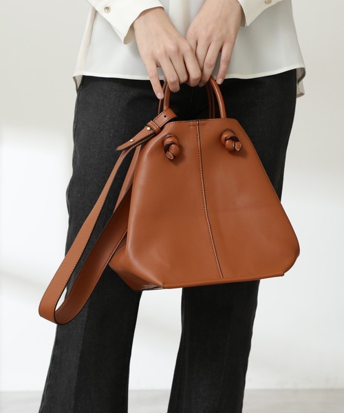 N.(N. Natural Beauty Basic)(エヌエヌナチュラルビューティーベーシック)の「◆2WAYワイドトートバッグ(トートバッグ・レディース・ブラウン/ナチュラル/ライトグリーン・フリ-)」の6枚目の写真