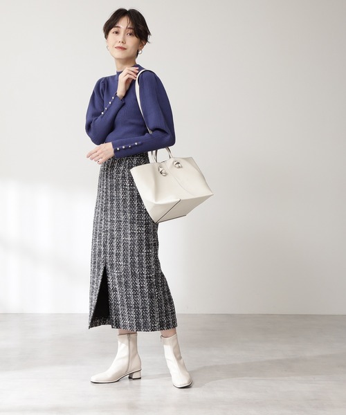 N.(N. Natural Beauty Basic)(エヌエヌナチュラルビューティーベーシック)の「◆2WAYワイドトートバッグ(トートバッグ・レディース・ブラウン/ナチュラル/ライトグリーン・フリ-)」の16枚目の写真