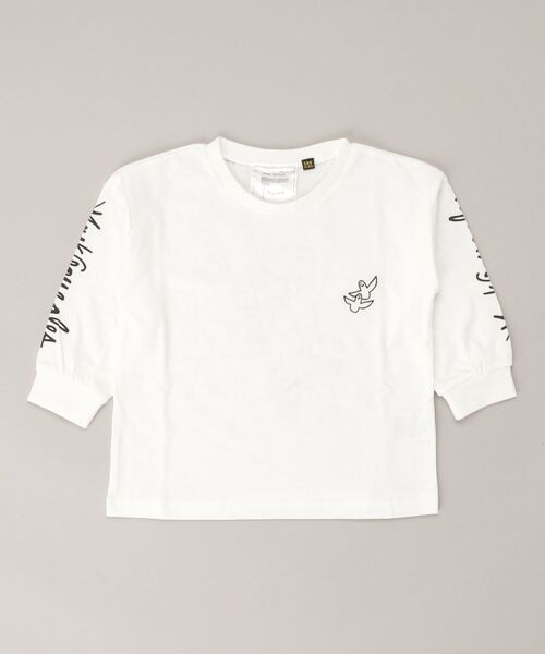 Mark Gonzales(マーク・ゴンザレス)の「(What it isNt)ARTART BY MARKGONZALES/マークゴンザレス キッズ ロンT 47210227(Tシャツ/カットソー・キッズ・ホワイト/ブラック・110cm/120cm/100cm/160cm/130cm/140cm/150cm)」の6枚目の写真