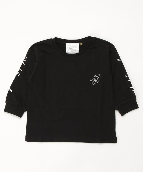 Mark Gonzales(マーク・ゴンザレス)の「(What it isNt)ARTART BY MARKGONZALES/マークゴンザレス キッズ ロンT 47210227(Tシャツ/カットソー・キッズ・ホワイト/ブラック・110cm/120cm/100cm/160cm/130cm/140cm/150cm)」の5枚目の写真