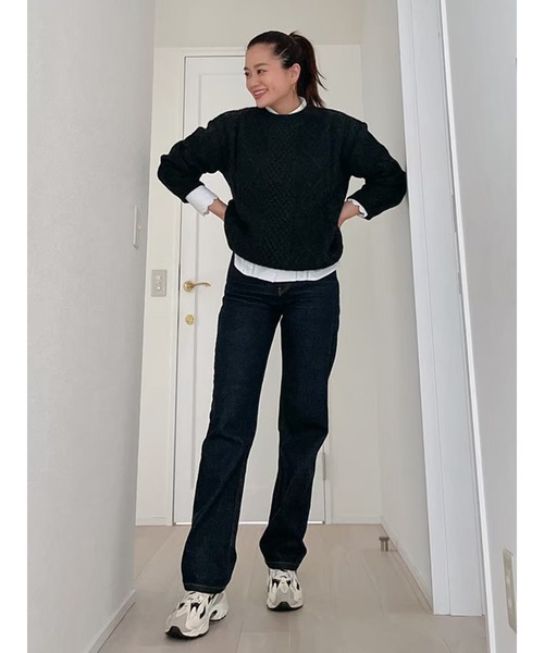 Vicente(ヴィセンテ)の「HONEY collaboration knit(ニット/セーター・レディース・グレー/オフホワイト・FREE)」の22枚目の写真