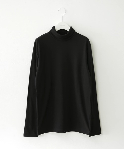 URBAN RESEARCH Sonny Label（アーバンリサーチサニーレーベル）の「『UR TECH』フライス編タートルプルオーバー（Tシャツ/カットソー・メンズ・ブラック/ブラウン/オフホワイト・MEDIUM/LARGE）」の3枚目の写真