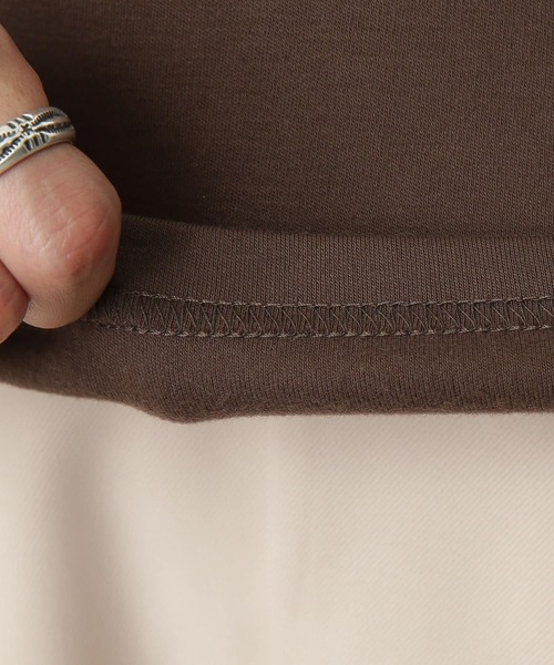 URBAN RESEARCH Sonny Label（アーバンリサーチサニーレーベル）の「『UR TECH』フライス編タートルプルオーバー（Tシャツ/カットソー・メンズ・ブラック/ブラウン/オフホワイト・MEDIUM/LARGE）」の13枚目の写真