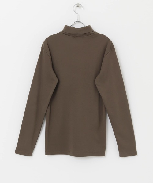 URBAN RESEARCH Sonny Label（アーバンリサーチサニーレーベル）の「『UR TECH』フライス編タートルプルオーバー（Tシャツ/カットソー・メンズ・ブラック/ブラウン/オフホワイト・MEDIUM/LARGE）」の5枚目の写真