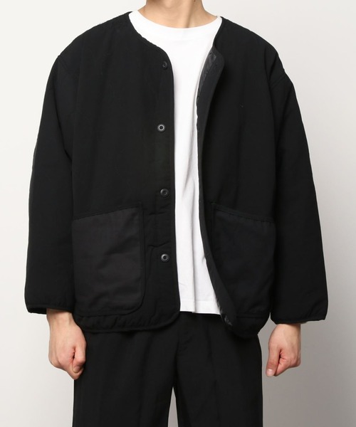 SITRY（シトリー）の「Ripstop quilting jacket/リップストップ キルトジャケット（ミリタリージャケット・メンズ・ブラック/オリーブ/カーキ・M/L/XL）」の10枚目の写真