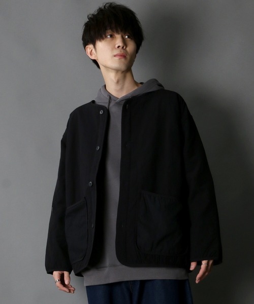 SITRY（シトリー）の「Ripstop quilting jacket/リップストップ キルトジャケット（ミリタリージャケット・メンズ・ブラック/オリーブ/カーキ・M/L/XL）」の19枚目の写真