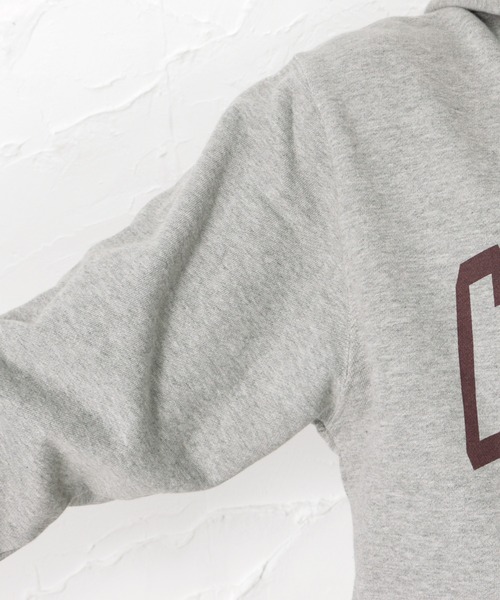 Champion（チャンピオン）の「Champion チャンピオン プリントプルオーバー 裏毛スウェットパーカー（パーカー・メンズ・ホワイト/ブラック/グレー・M/L/XL）」の9枚目の写真