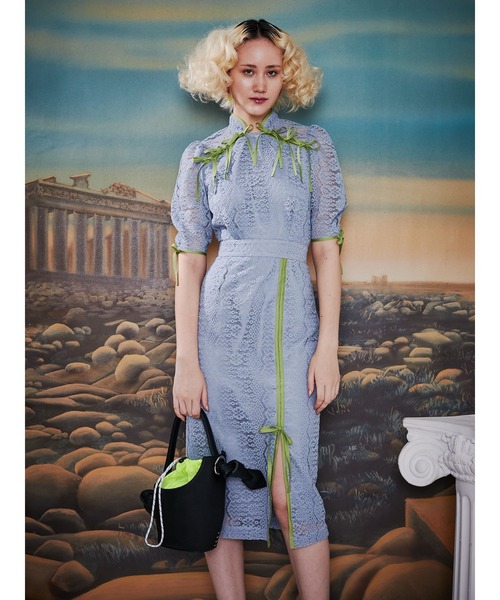 PAMEO POSE(パメオポーズ)の「Watering Pot Bag Mini(ショルダーバッグ・レディース・ブラック/グリーン・FREE)」の12枚目の写真