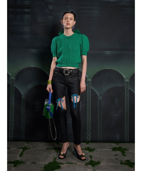 PAMEO POSE(パメオポーズ)の「Watering Pot Bag Mini(ショルダーバッグ・レディース・ブラック/グリーン・FREE)」の20枚目の写真