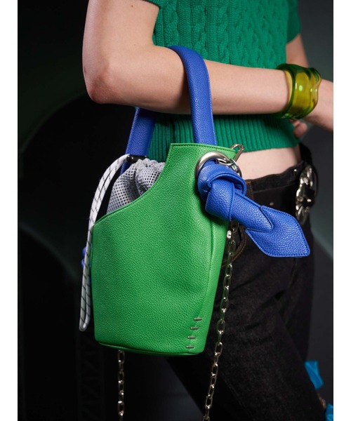 PAMEO POSE(パメオポーズ)の「Watering Pot Bag Mini(ショルダーバッグ・レディース・ブラック/グリーン・FREE)」の22枚目の写真