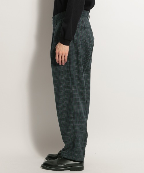 niko and...（ニコアンド）の「テーパードチェックパンツ（スラックス・メンズ・ブラウン/グレー/グリーン・MEDIUM/LARGE）」の11枚目の写真