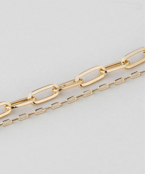 ANEMONE（アネモネ）の「ダブルチェーンマンテルブレスレット（ブレスレット・レディース・ゴールド/シルバー・FREE）」の4枚目の写真