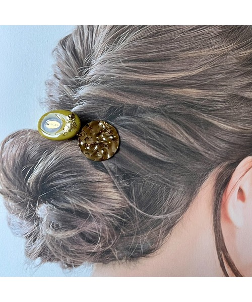 tone（トーン）の「【Willija】ロゴヘアゴム(MA)（ヘアゴム・レディース・ベージュ/ネイビー/グリーン/ホワイト/グレー/ブルー系その他/オレンジ/ブラウン・FREE）」の11枚目の写真