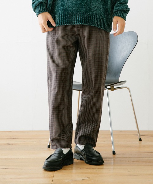 ITEMS URBANRESEARCH(アイテムズ アーバンリサーチ)の「起毛チェック TRスラックス(その他パンツ・メンズ・ブラウン/オフホワイト/ブラック・MEDIUM/LARGE)」の6枚目の写真