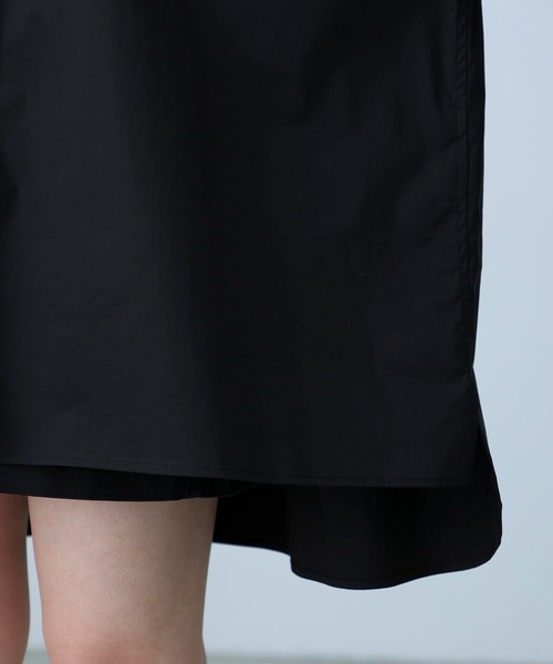 MILKFED.(ミルクフェド)の「EMBROIDERED STENCIL LOGO SHIRT(シャツ/ブラウス・レディース・ライトブルー/ブラック/イエロー/ホワイト・ONE SIZE)」の7枚目の写真