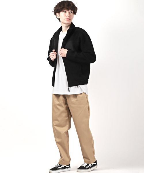 LUXSTYLE(ラグスタイル)の「シープボアフリースレトロジャケット(ブルゾン・メンズ・ベージュ/アイボリー・M/L/XL)」の20枚目の写真