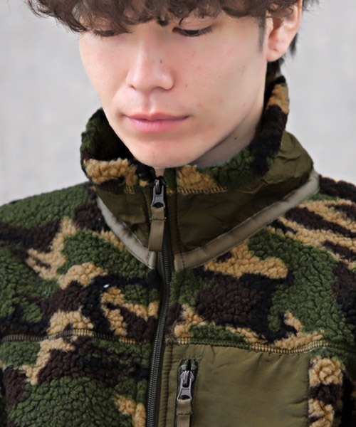 LUXSTYLE(ラグスタイル)の「シープボアフリースレトロジャケット(ブルゾン・メンズ・ベージュ/アイボリー・M/L/XL)」の7枚目の写真