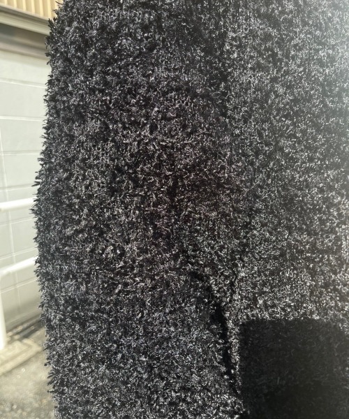 XU（エックスユー）の「【XU/エックスユー】poodle knit/プードルニット シンプルニット ビッグサイズ オーバーサイズニット（ニット/セーター・メンズ・グレー/ブラック・ONE SIZE）」の21枚目の写真