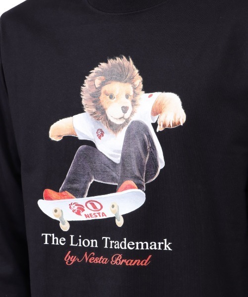 NESTA BRAND(ネスタブランド)の「JPN加工スケートネスタライオンロンTEE(Tシャツ/カットソー・メンズ・ホワイト/ブラック・XXL/M/L/XL/S)」の17枚目の写真
