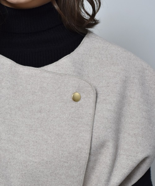 RETRO GIRL（レトロガール）の「圧縮ニットデザインベスト（ベスト・レディース・ブラック/ダークブラウン/オフホワイト・FREE）」の19枚目の写真