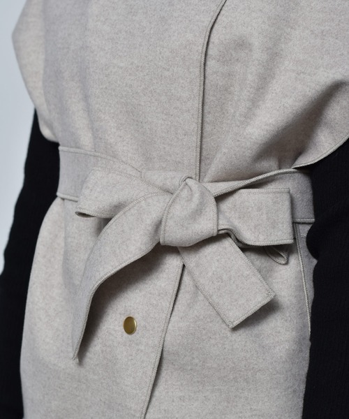 RETRO GIRL（レトロガール）の「圧縮ニットデザインベスト（ベスト・レディース・ブラック/ダークブラウン/オフホワイト・FREE）」の20枚目の写真