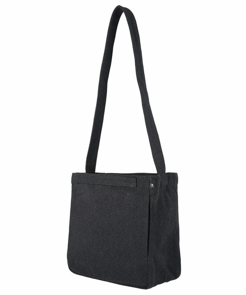 ROOTOTE(ルートート)の「ルートート/2way ショルダー付き アップサイクルテキスタイル SN.スクエア.リサイクルコットン-A(ショルダーバッグ・レディース・アイボリー/チャコールグレー・FREE)」の2枚目の写真