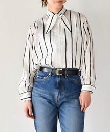 UNTITLED | NALYA シルク混ボウタイ風シャツ【洗える】(シャツ/ブラウス)