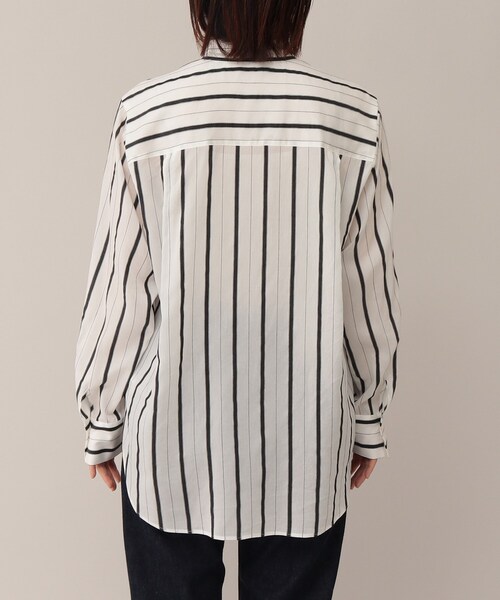 UNTITLED（アンタイトル）の「◆NALYA シルク混ボウタイ風シャツ【洗える】（シャツ/ブラウス・レディース・オフホワイト/ホワイト系5・44/48/00/02/04）」の6枚目の写真