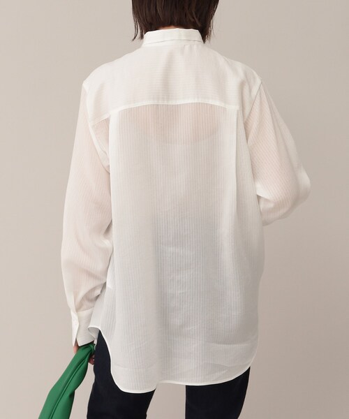 UNTITLED（アンタイトル）の「◆NALYA シルク混ボウタイ風シャツ【洗える】（シャツ/ブラウス・レディース・オフホワイト/ホワイト系5・44/48/00/02/04）」の14枚目の写真