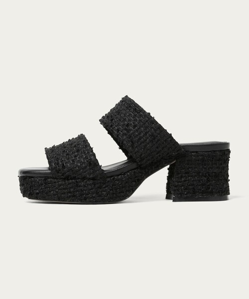 ODETTE E ODILE（オデットエオディール）の「プラットフォーム2ベルト サンダル55（サンダル・レディース・ブラック/ブラウン/クリーム・23cm/24cm/23.5cm/24.5cm/22.5cm/22cm）」の2枚目の写真