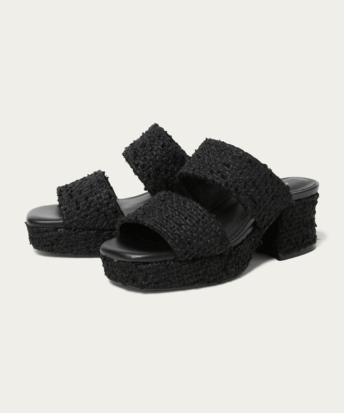 ODETTE E ODILE（オデットエオディール）の「プラットフォーム2ベルト サンダル55（サンダル・レディース・ブラック/ブラウン/クリーム・23cm/24cm/23.5cm/24.5cm/22.5cm/22cm）」の4枚目の写真