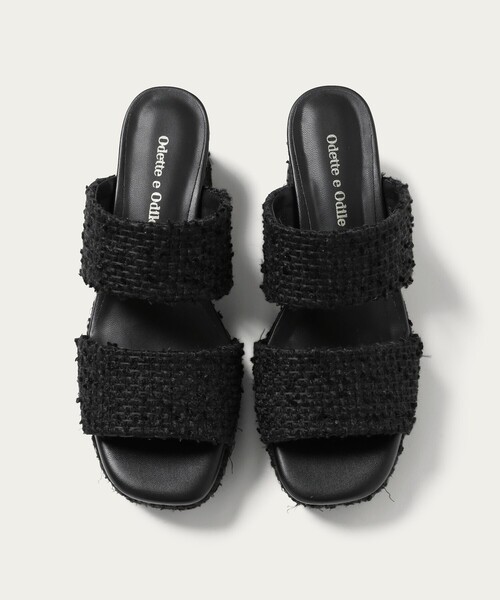 ODETTE E ODILE（オデットエオディール）の「プラットフォーム2ベルト サンダル55（サンダル・レディース・ブラック/ブラウン/クリーム・23cm/24cm/23.5cm/24.5cm/22.5cm/22cm）」の5枚目の写真