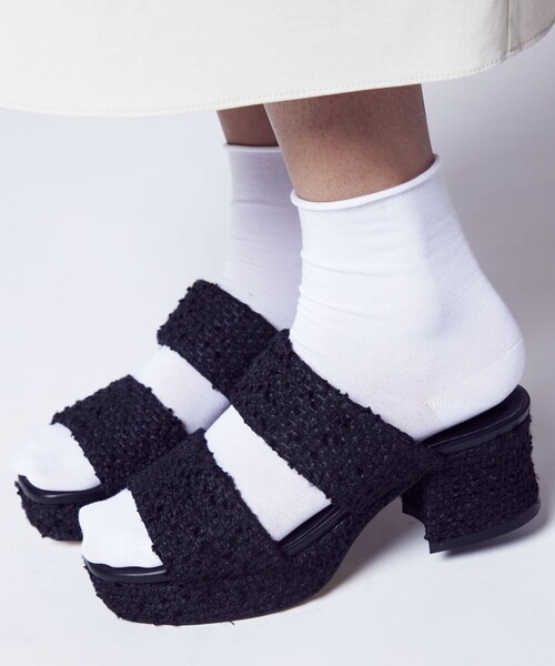 ODETTE E ODILE（オデットエオディール）の「プラットフォーム2ベルト サンダル55（サンダル・レディース・ブラック/ブラウン/クリーム・23cm/24cm/23.5cm/24.5cm/22.5cm/22cm）」の12枚目の写真