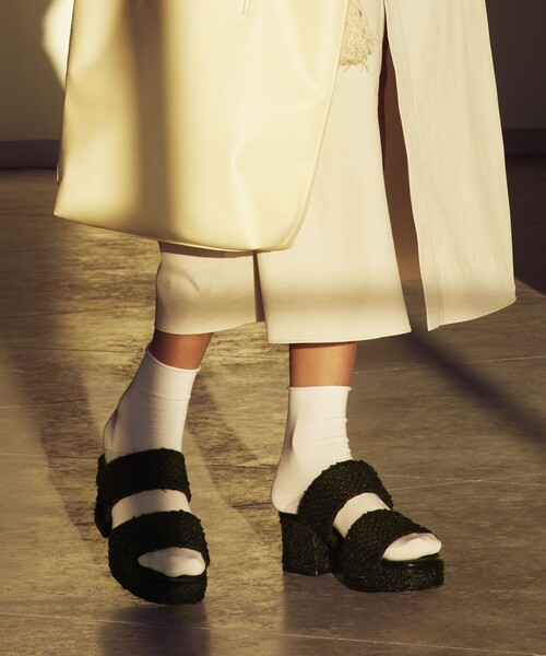 ODETTE E ODILE（オデットエオディール）の「プラットフォーム2ベルト サンダル55（サンダル・レディース・ブラック/ブラウン/クリーム・23cm/24cm/23.5cm/24.5cm/22.5cm/22cm）」の14枚目の写真