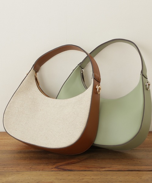 N.（N. Natural Beauty Basic）（エヌエヌナチュラルビューティーベーシック）の「◆ワンショルダーバッグ（ショルダーバッグ・レディース・ブラウン系その他/ライトグリーン/ホワイト・ﾌﾘ-）」の8枚目の写真