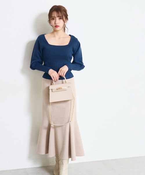 FREE'S MART（フリーズマート）の「◆ミニフラップバッグ（ハンドバッグ・レディース・ブラック/ホワイト系その他/パープル/グレー・ﾌﾘ-）」の5枚目の写真