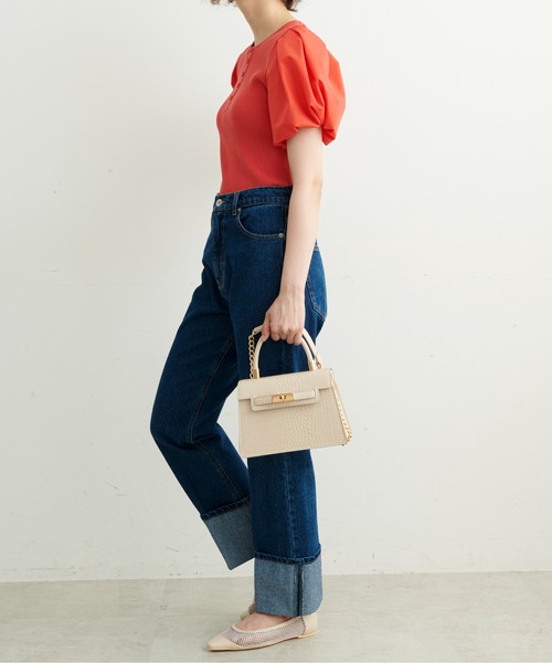 FREE'S MART（フリーズマート）の「◆ミニフラップバッグ（ハンドバッグ・レディース・ブラック/ホワイト系その他/パープル/グレー・ﾌﾘ-）」の15枚目の写真