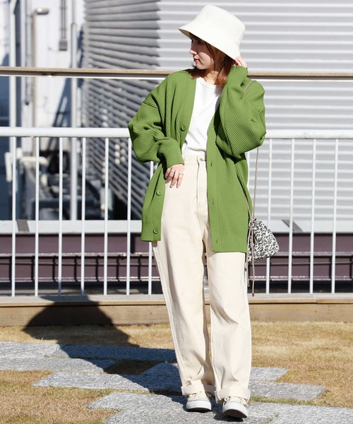 BACK NUMBER（バックナンバー）の「【BACK NUMBER】ビッグサイズニットカーディガン（カーディガン/ボレロ・メンズ・ブルー/ベージュ/グリーン/パープル/ケリー/イエロー/ホワイト/オレンジ・M/L）」の15枚目の写真