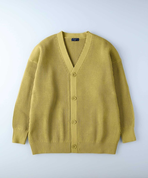 BACK NUMBER（バックナンバー）の「【BACK NUMBER】ビッグサイズニットカーディガン（カーディガン/ボレロ・メンズ・ブルー/ベージュ/グリーン/パープル/ケリー/イエロー/ホワイト/オレンジ・M/L）」の19枚目の写真