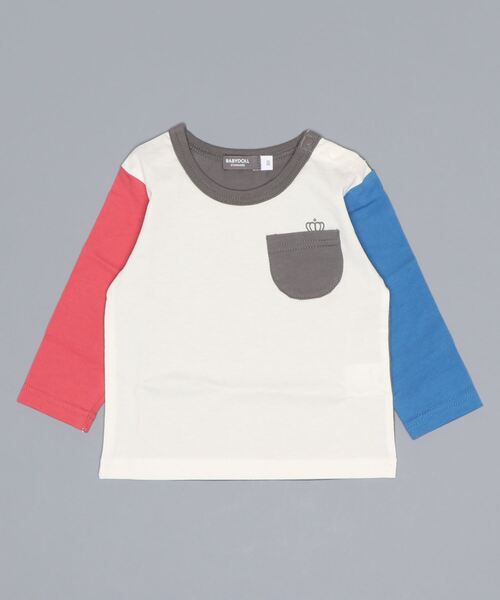 BABYDOLL（ベビードール）の「クレイジー 切替 ロンT 6362K（Tシャツ/カットソー・キッズ・パープル/チャコールグレー・110cm/130cm/140cm/120cm/90cm/100cm/80ｃｍ）」の6枚目の写真