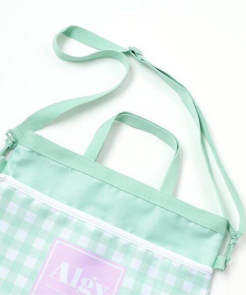 algy（アルジー）の「ALGYギンガム　３WAYリュック_撥水加工（バックパック/リュック・キッズ・ブラック/ミント・FREE）」の18枚目の写真