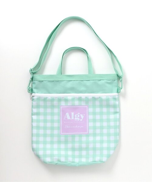 algy（アルジー）の「ALGYギンガム　３WAYリュック_撥水加工（バックパック/リュック・キッズ・ブラック/ミント・FREE）」の17枚目の写真